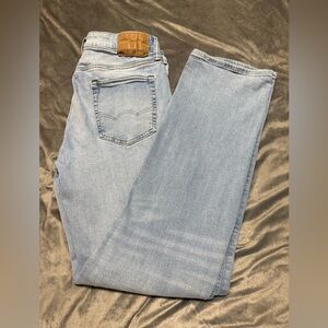 Men’s American Eagle Airflex+ Light Wash Denim Bootcut Jeans Size 33x34